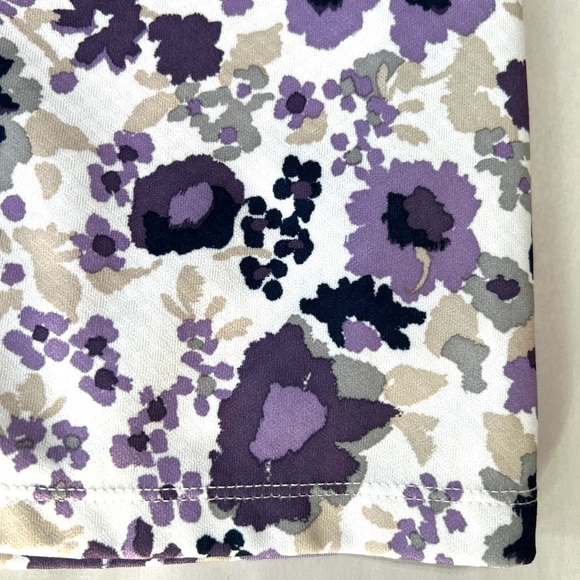 Izod Golf Skort Size M Floral Print Skirt Printed Skirt Women’s Purple Preppy - Picture 8 of 9